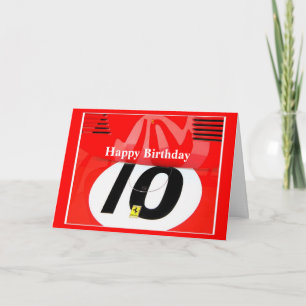 Happy Birthday Tens Card