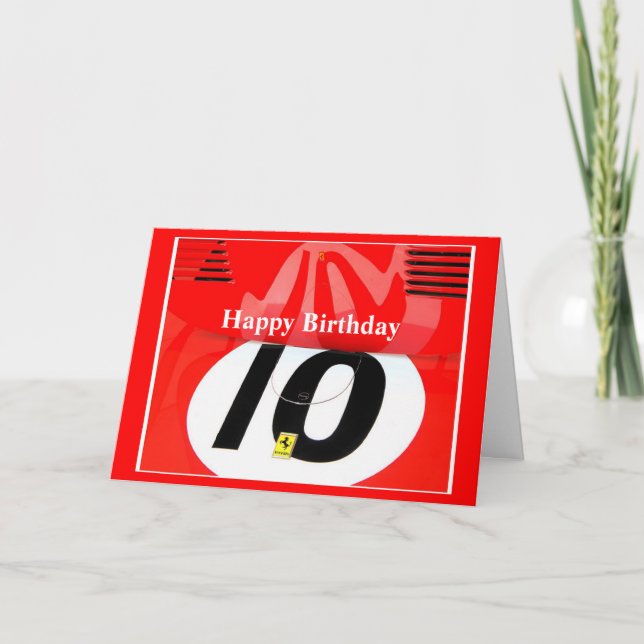 Happy Birthday Tens Card (Front)