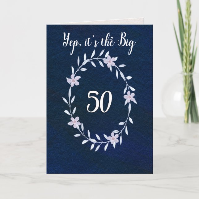 Happy Birthday the Big 50th Card (Front)
