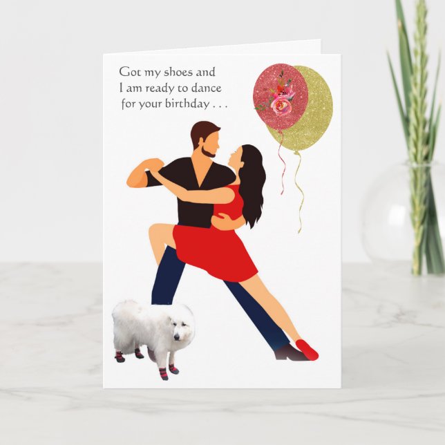 Happy Birthday - the Red Shoes Card (Front)