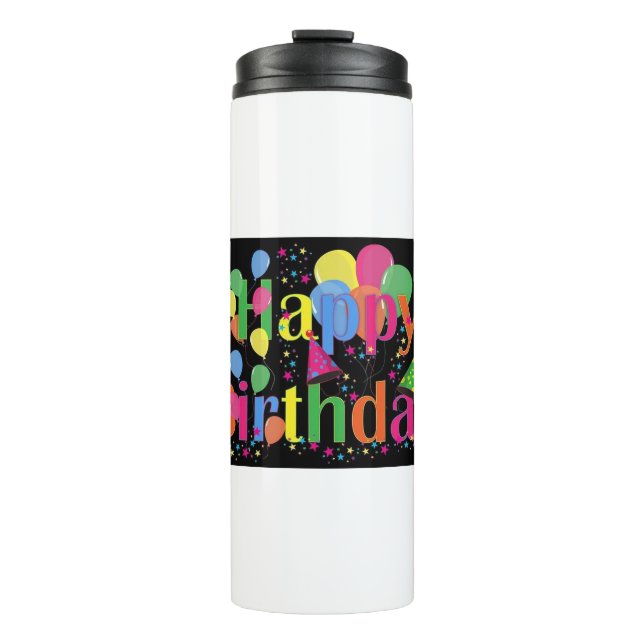Happy birthday 🎂 thermal tumbler (Front)