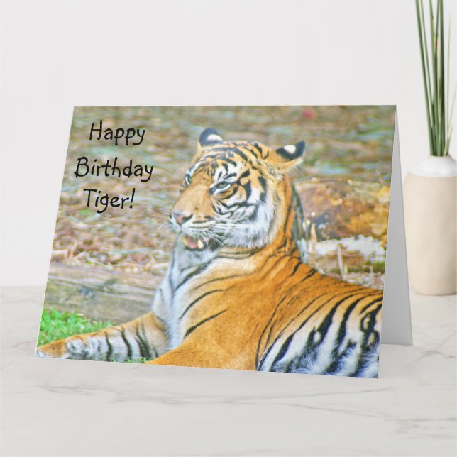 Happy Birthday Tiger Card (Front)