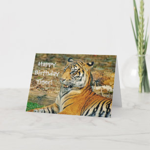 Happy Birthday Tiger Card