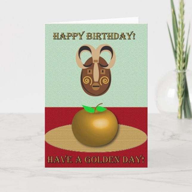 Happy Birthday — Tiki Card (Front)