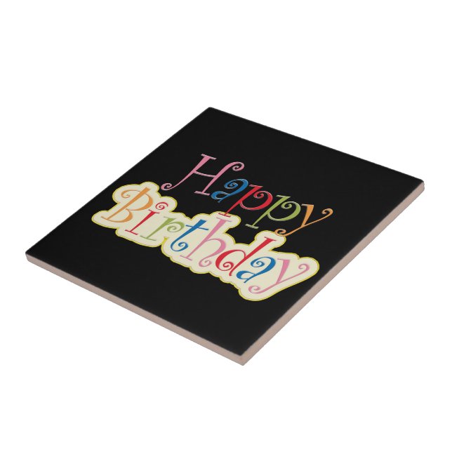 Happy Birthday Tile (Side)