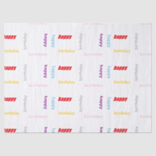 Happy birthday tissue paper