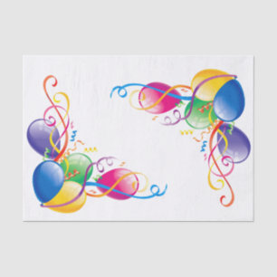 Happy Birthday Tissue Paper Balloons