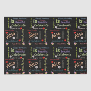 Happy Birthday Tissue Paper Daughter in Law