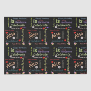 Happy Birthday Tissue Paper Father in Law