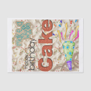 Happy Birthday Tissue Paper Friends FamilySurprise