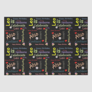 Happy Birthday Tissue Paper Leo