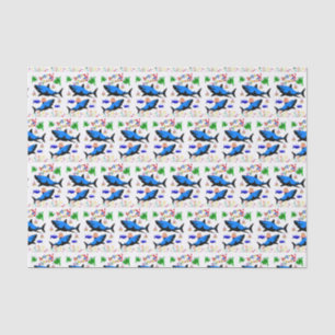 Happy Birthday Tissue Paper Shark