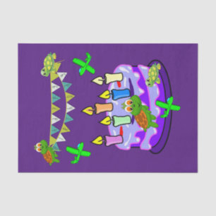 Happy Birthday Tissue Paper Turtles