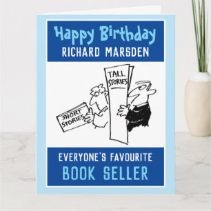 Happy Birthday to a Book Seller Card
