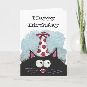 Happy Birthday to a cat lover Card
