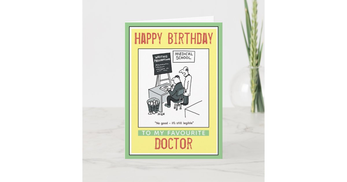 Happy Birthday to a Doctor Card | Zazzle.co.uk