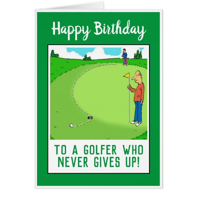 Happy Birthday to a Golfer Funny (Front)