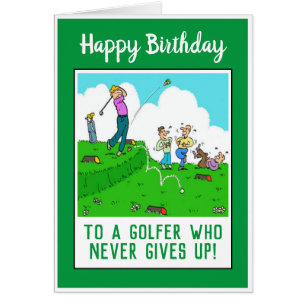 Happy Birthday to a Golfer Funny