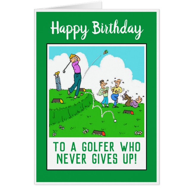 Happy Birthday to a Golfer Funny