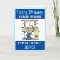 Happy Birthday to a Joiner or Carpenter