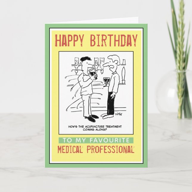 Happy Birthday to a Medical Professional Card (Front)