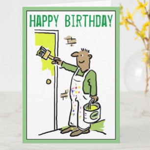 Happy Birthday to a Painter & Decorator Card