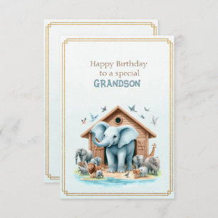 Happy Birthday To a Special Grandson  Card