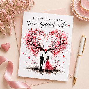 Happy Birthday To A Special Wife card