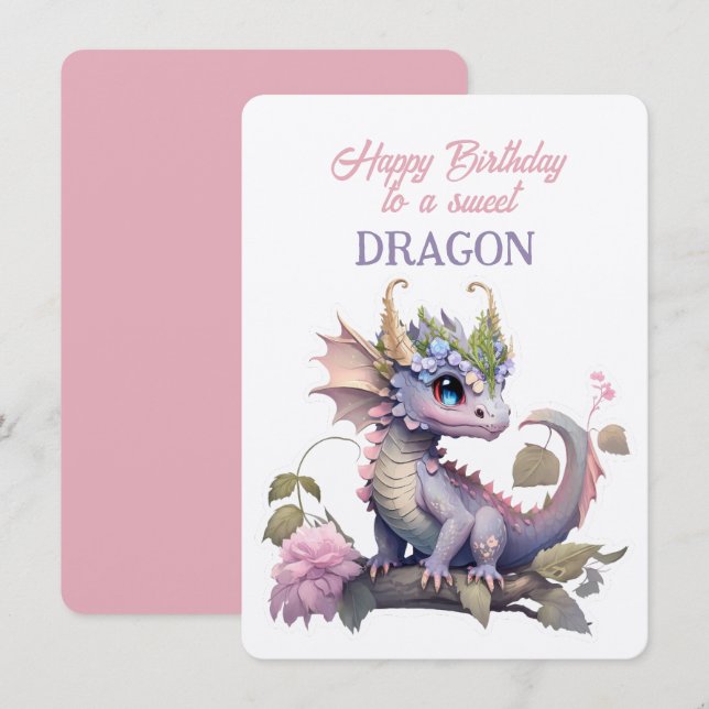 Happy Birthday To A Sweet DRAGON (Front/Back)