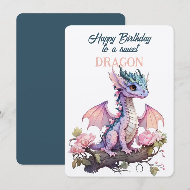 Happy Birthday To A Sweet DRAGON (Front/Back)
