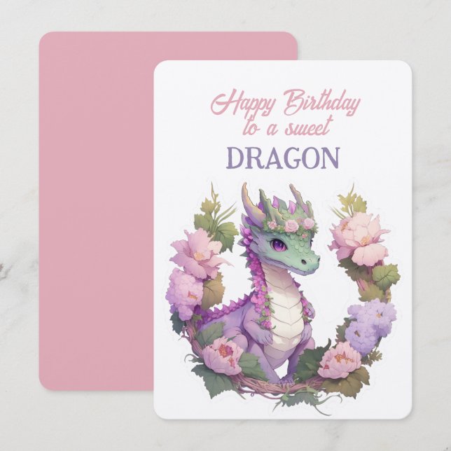 Happy Birthday To A Sweet DRAGON (Front/Back)