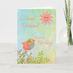 Happy Birthday to a Sweet Friend Card
