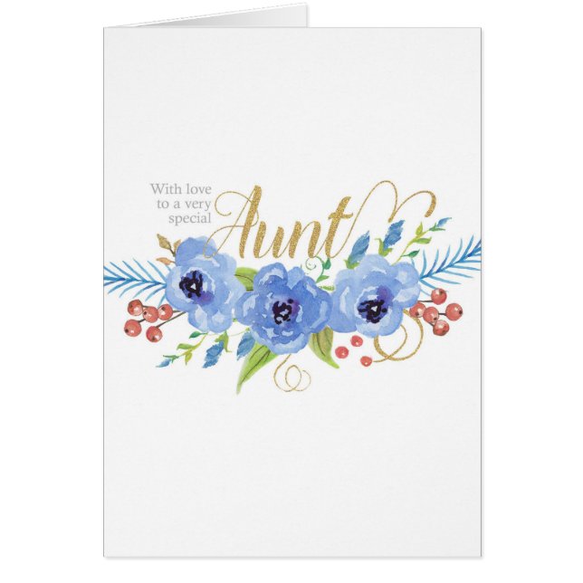 Happy Birthday to a very special Aunt flowers (Front)