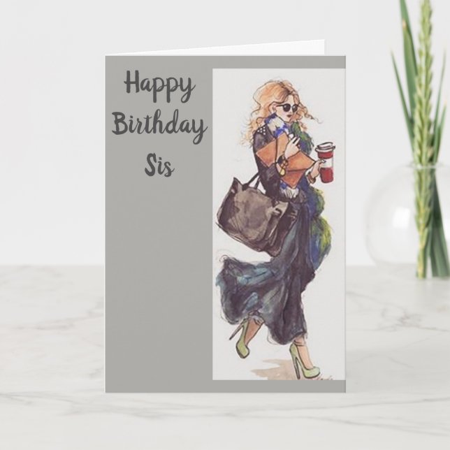 HAPPY BIRTHDAY TO ***A VERY SPECIAL SISTER*** CARD (Front)