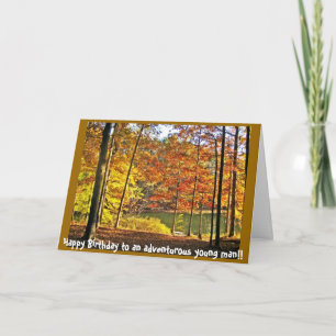 Happy Birthday to an adventurous young man... Card