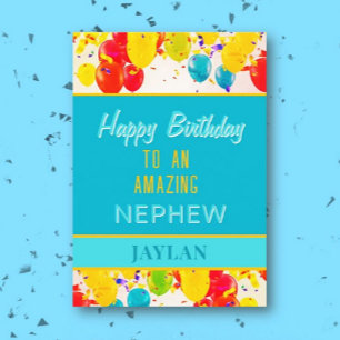 Happy Birthday to an amazing nephew card