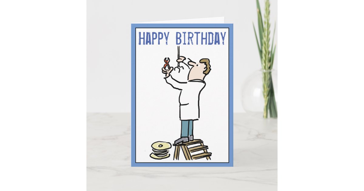 Happy Birthday to an Electrician Card Zazzle.co.uk