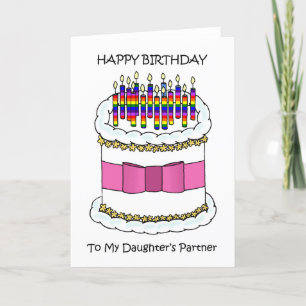 Happy Birthday to Daughter's Lesbian Partner Holiday Card