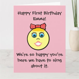 Happy Birthday to Emma - Customisable Card