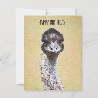 Happy Birthday To Emu Card