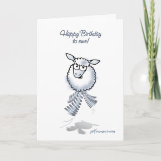 Happy birthday to ewe! card