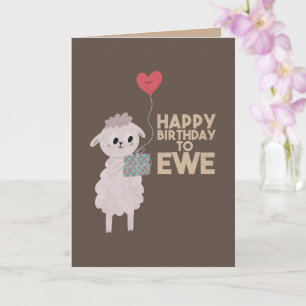 Happy Birthday to Ewe Card