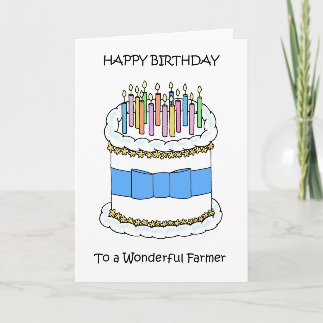 Happy Birthday to Farmer Card (Front)