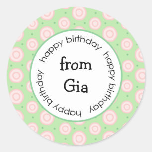 Happy Birthday to/from stickers (#LABL028)