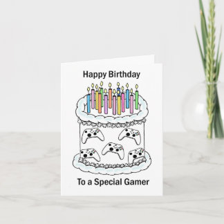 Happy Birthday to Gamer Card