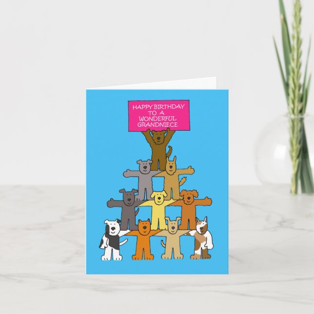 Happy Birthday to Grandniece Card (Front)