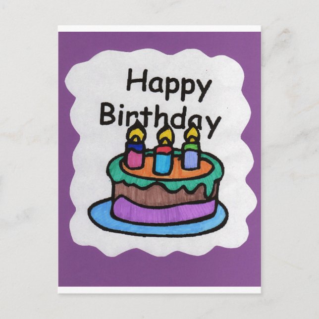 Happy birthday to me (art) postcard (Front)