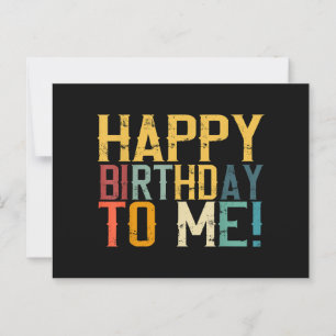 Happy Birthday to Me Birthday Party Postcard
