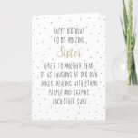 Happy Birthday to My Amazing Sister  Holiday Card<br><div class="desc">Happy Birthday to My Amazing Sister | Funny Birthday Gift</div>