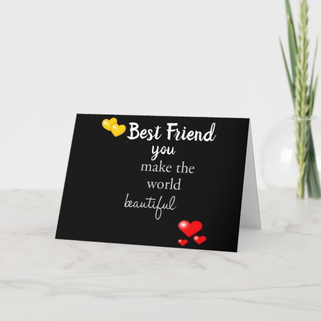 **HAPPY BIRTHDAY** TO MY ***BEST FRIEND*** Card (Front)